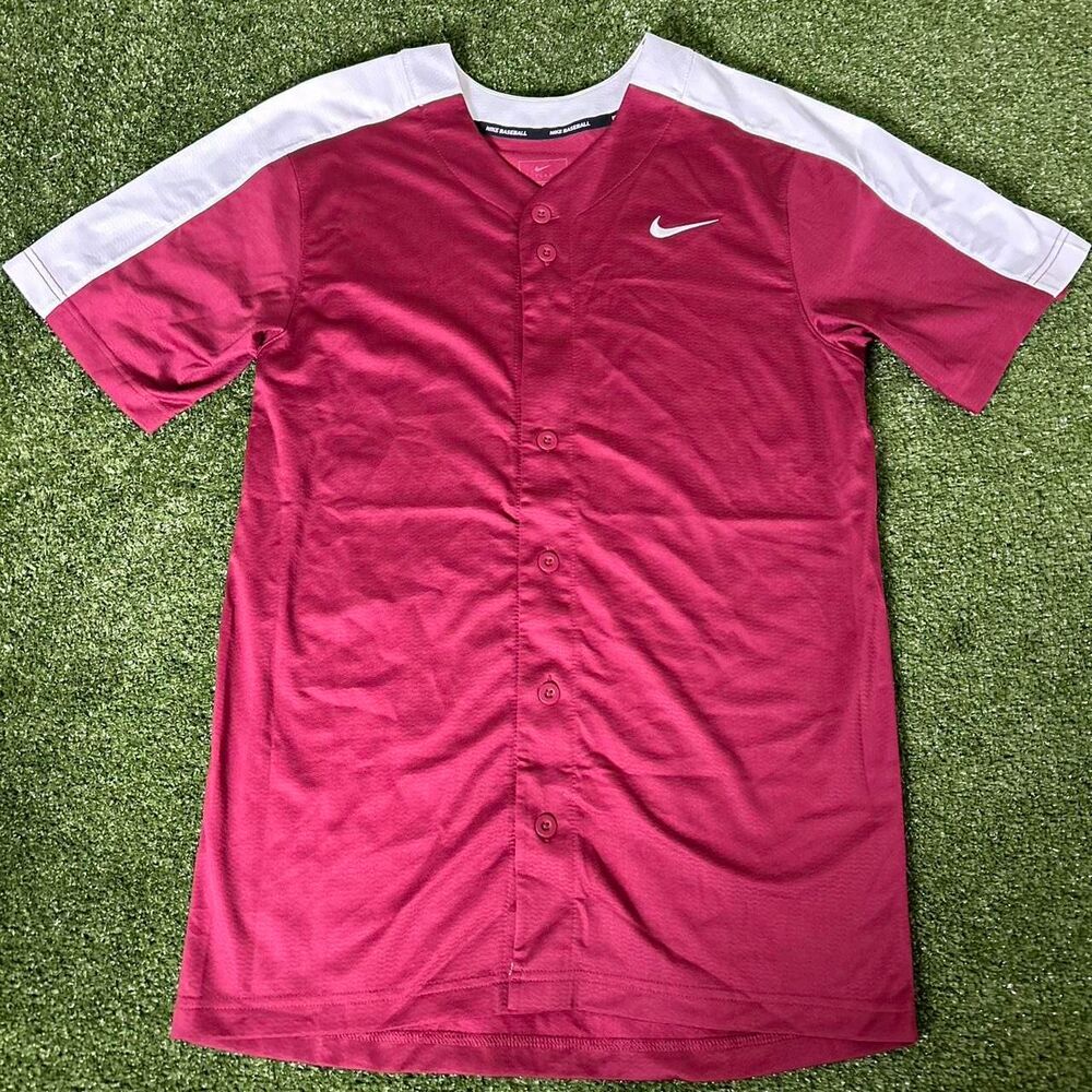 Nike Men's Red and Pink Shirt
